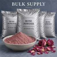 Poudre de jus de rose en vrac de qualité supérieure, marque privée OEM, soluble dans l'eau, poudre de pétales de rose 100% naturelle