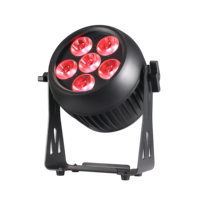 6 projecteurs LED Par sans fil RGBWA UV 6-en-1 de 20W, étanches, avec 1 boîtier de charge 12000mAh, pour mariages