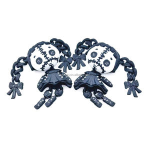 Nouvelle série de poupées d'<span class=keywords><strong>horreur</strong></span> en plastique imprimées en 3D OEM - Petite sorcière d'Halloween, modèle de jouet non toxique à l'échelle 1:12, cadeau pour enfants - Product Image 2