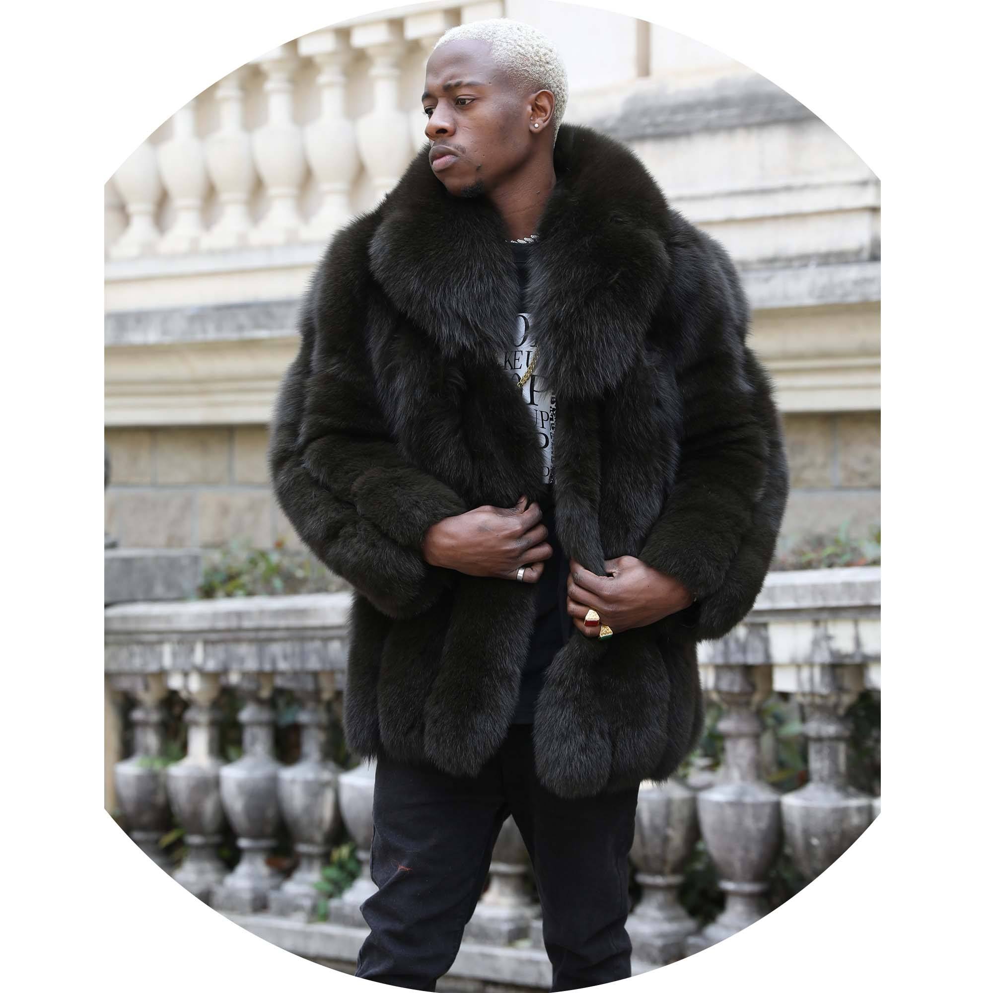 Fur Jacket Mens Thick Winter Coats Winter Coat Trench Coat Men Fur