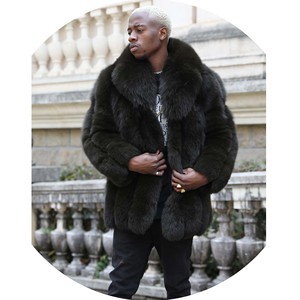 Winter Jacket For Men Long Men's Faux Fur Coat: Winter Warmth