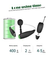 Xtuga KX-618 2022 Nouveau microphone sans fil tour de cou à suppression de bruit en mode privé, mains libres, longue autonomie pour le sport et les discours