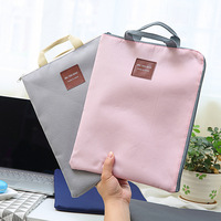 Sac de rangement A4 multi-couches à fermeture éclair, pochette portable pour iPad et ordinateur portable, mallette en toile Oxford, organiseur grande capacité