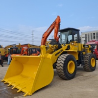 Chargeuse sur pneus Komatsu WA380 d'occasion, machine d'origine en bon état pour projet de construction, à vendre