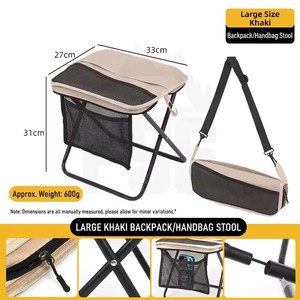 <strong>Pop</strong> <strong>up</strong> Folding Camping <strong>Stool</strong> Lightweight Cheap Fishing Seat Portable Compact Outdoor <strong>Stool</strong> with Side Pocket and Strap - Product Image 4