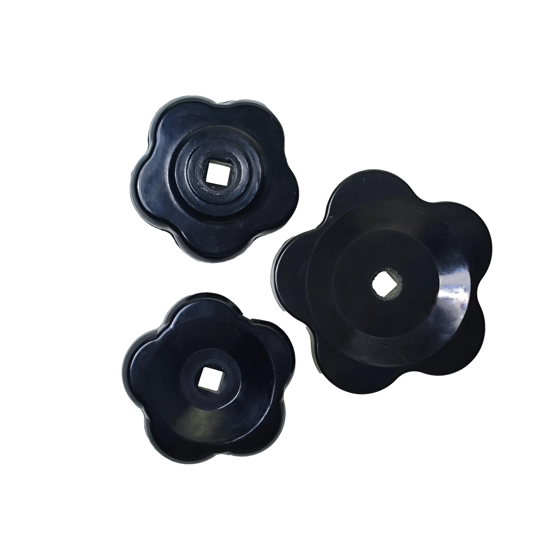 Bakélite noir trou carré poignée en forme de papillon accessoires de tour machine-outil poignée haute et basse tension