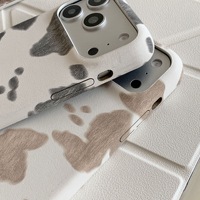 Coque de téléphone tendance en cuir PU de luxe, effet peau de vache, protection intégrale pour iPhone 17 Air 16 15 Pro Max