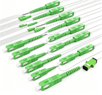 Câble de raccordement fibre optique SC APC monomode YOFC G652D avec ferrule en céramique, gaine jaune-orange, pour réseau local filaire, Wi-Fi sans fil, télécommunications 4G, 0.3dB