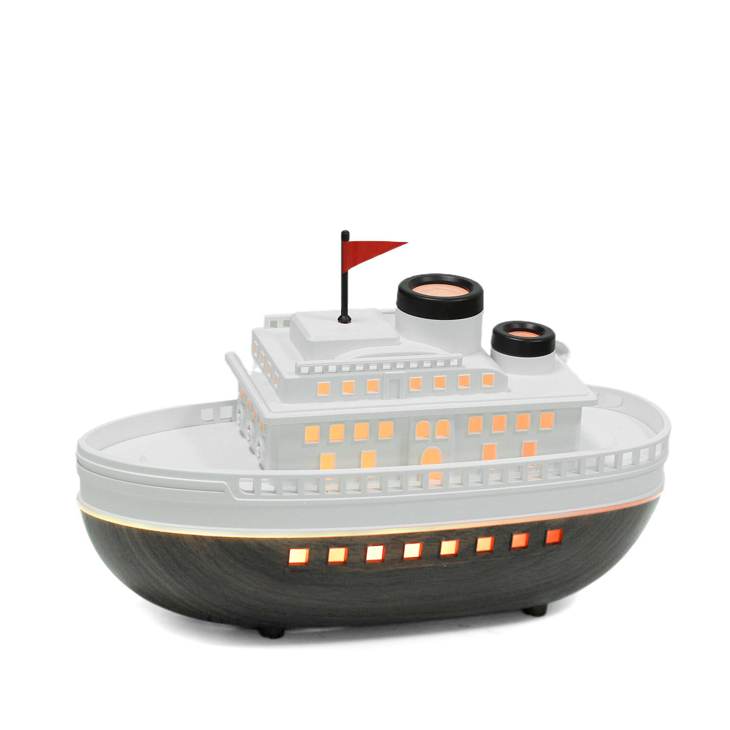 Lampe sept couleurs à grain de bois blanc et clair [Commande minimum 500 pièces]