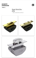 Accessoires de serrure de tiroir rectangulaire sans clé à bouton-poussoir pour camping-car, caravane, équipements marins et yachts