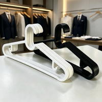 Percha Multifuncional Antideslizante con Gancho Fijo y Barra para Pantalones, Ganchos Laterales para Organizador de Armario