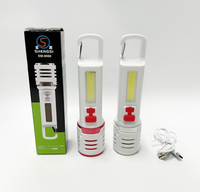 Lampe torche solaire extérieure 800mAh batterie au lithium haute luminosité lampe de poche LED d'urgence de poche portable