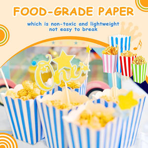 맞춤형 인쇄 친환경 생분해성 식품 학년 튼튼한 판지 생일 파티 간식 사탕 팝콘 용기 상자 홈 - Product Image 3