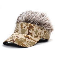 En gros Hommes À La Mode Camo Réglable Pare-Soleil Cap Logo Personnalisé Broderie Haute À Pointes Perruque Cheveux Chapeaux D'affaires Argyle Fruit