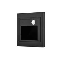 Lampe murale ronde élégante en aluminium et verre avec interrupteur pour la maison, le bureau, le salon, la chambre à coucher, la salle de bain