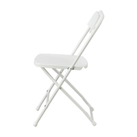 Chaise pliante portable en PEHD pour événements de salon, moderne, blanc et noir, fournisseurs de tables et de chaises d'extérieur