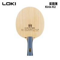 LOKI KIRIN K2, entraînement pour débutants, lame de tennis de table en bois massif 5 plis, poignée horizontale, caoutchouc à picots, pour le contrôle et la rotation