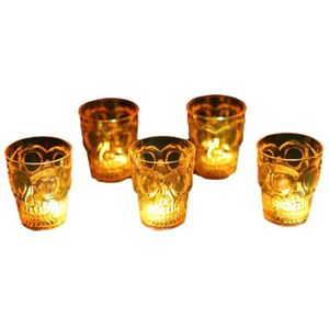 Lot de 4 décorations pour verres à vin d'Halloween, fournitures décoratives d'intérieur pour fêtes et événements, vente en gros - Product Image 3