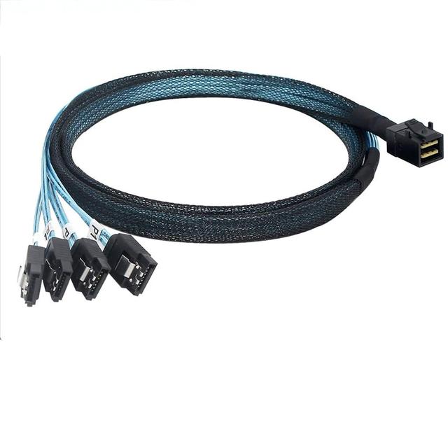 MINI SAS HD 8643 to 4X SATA 7P Server HDD/SSD High-speed Connection Wiring Harness
