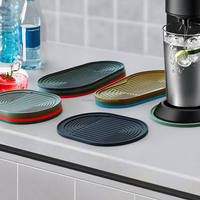 Tapis antidérapant souple 2026 compatible avec SodaStream Terra, dessous de plat antidérapant Terra