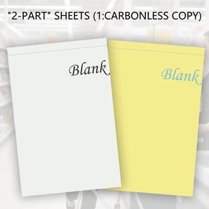 Bloc-notes autocopiant vierge <span class=keywords><strong>2</strong></span> feuillets 8,5x11 pouces NCR pour croquis, dessins, dessins techniques, papier de copie, carnet de notes, notes de réunion, formulaires - Product Image 4