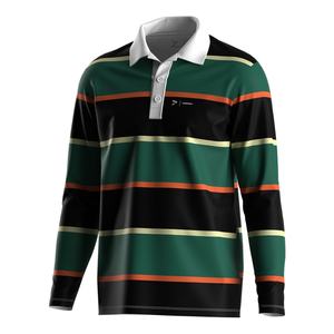 เสื้อโปโลรักบี้ลายทางทันสมัย ผ้ากันเหงื่อ ทรงสปอร์ต เหมาะสำหรับการฝึกซ้อมและกิจกรรมกลางแจ้ง - Product Image 3