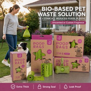 Bulk Order Factory Reduced Plastic Bio Based Dog Waste <b>Bags</b> for Eco Pet Brands Private Label Custom Packaging - Product Image 4