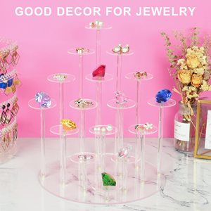 Fabrika Toptan Satış Ekolojik Dostu 16 Katlı Akrilik Cupcake Standı Işıklı Mezuniyet Partisi Düğün Doğum Günü İçin Teşhir Standları - Product Image 5