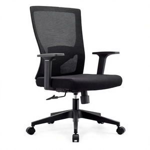 Silla de Oficina Ejecutiva Giratoria Ergonómica Moderna y Económica, Ajustable en Altura, con Tapicería de Tela - Product Image 4