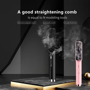 Cepillo Alisador de Cabello 2 en 1 con Cable Giratorio, Atomizador de Aceites Esenciales Eléctrico, Cepillo Iónico Antiescaldaduras para Uso Doméstico - Product Image 5