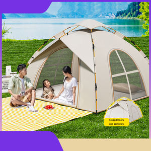 Tienda de Campaña Plegable de Doble Capa de Tela Oxford Ultraligera para Exteriores, Personalizada, para 3-4 Personas, Apertura Rápida, de Lujo, Impermeable, para Acampar - Product Image 2