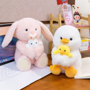 ตุ๊กตาผ้ากำมะหยี่ชุดแม่และเด็ก ของเล่นตั้งโต๊ะ ของเล่นตุ๊กตาแสนน่ารัก เหมาะสำหรับตกแต่งบ้านและเป็นของขวัญวันหยุด - Product Image 2