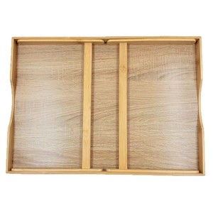 Bamboo Framed Tray Laptop Stand 46x33x21.2cm <b>Foldable</b> Bed <b>Desk</b> For Laptops - Product Image 2