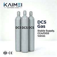 Bouteille de gaz en acier haute pression DCS Dichlorosilane de qualité 4N pour précurseur de source de silicium 3D NAND et DRAM