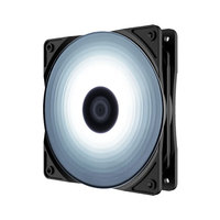Ventilador de Caja DEEPCOOL Magic Blade 120 RGB, Refrigeración Líquida de Doble Puerto, Escape Eficiente para Computadora, Azul Blu-Ray, PC 3P Pequeño + 4P Grande