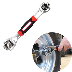Car Tools Multifunctional <b>Socket</b> Wrench Set Metric 8-19mm Non-Slip Handle 360 Degree Swivel Head <b>Universal</b> - Product Image 1