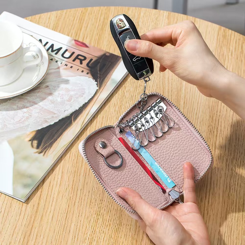 Genuine Leather Key Chain Universal Car
