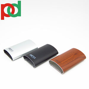 Profilés en aluminium pour main courante avec finition mate couleur bois noir, tubes, angles et canaux de différentes tailles - Product Image 1
