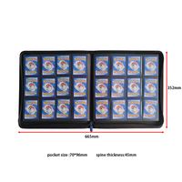 Benutzer definierte 12 Pocket Leder Sammelkarten ordner PU Yugioh Card Collector Album mit Reiß verschluss für MTG Game Collection