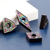 Outil de coupe en acier trempé CNC Wnmg080404 Bf2, forme triangulaire, épaisseur de lame de 2,5 mm pour application de tournage