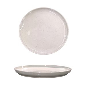 Piatto Piatto in Ceramica FONT LINE DIAMETRICO 27CM Grigio Tortora - Product Image 1