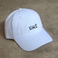 Gorra de Béisbol Blanca de 6 Paneles con Logotipo Bordado Personalizado al por Mayor, Gorra Deportiva de Sarga de Algodón con Visera Curva, Estilo Dad Hat, para Hombre y Mujer