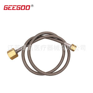 Vente directe d'usine Tuyau haute pression résistant aux hautes températures en acier inoxydable pour bouteilles de gaz Extrémités filetées - Product Image 2