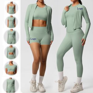 Conjunto Deportivo de 2 Piezas Personalizado 2026, Ropa Deportiva Activa, Conjunto de Gimnasio sin Costuras Acanalado, Conjuntos de Yoga para Mujer - Product Image 1