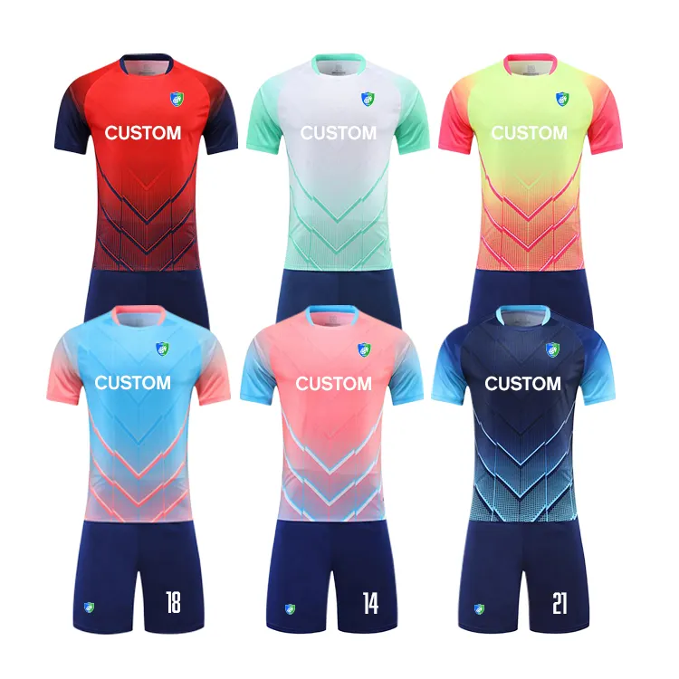 Custom Sublimation Printing Soccer Jersey Football Shirts Men's Football Uniforms Soccer Wear Team Club Custom Soccer Uniform