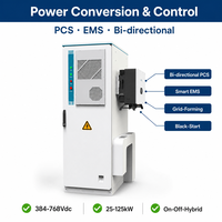 Station d'alimentation commerciale avec batterie au lithium LiFePO4 112,5 kWh, onduleur DC/AC 50 kW, armoire de stockage d'énergie industrielle IP54
