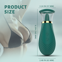 Flüsterleiser Zungen-Vibrator, 9 Frequenzen Klitoris-Saugspielzeug, Medizinisches Silikon Weiblicher Masturbator für Tiefe Lust
