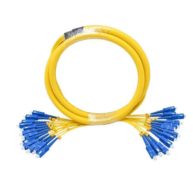 G657A1 24-Core Fiber Patch Cord Breakout Single Mode LC SC LSZH Jacket WiFi Network Compatible Communication Cables