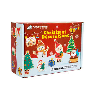 Juguetes educativos de madera para decoraciones navideñas para niños que enriquecen su imaginación y habilidades estéticas - Product Image 5