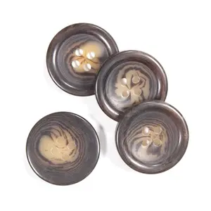 High quality custom manufacturer 4 holes plastic urea resin buttons for shirt/jean/garment with your logo